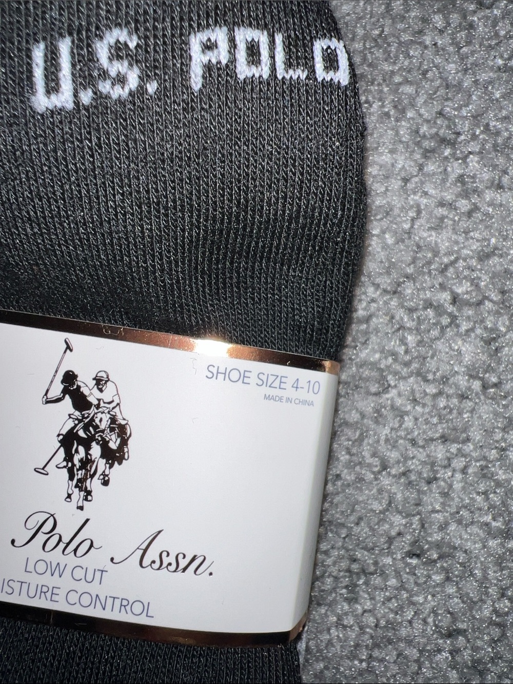 U.S. Polo Assn. Women’s Socks - Black, White & Gray Ankle Socks Lot of 14 - Picture 2 of 2